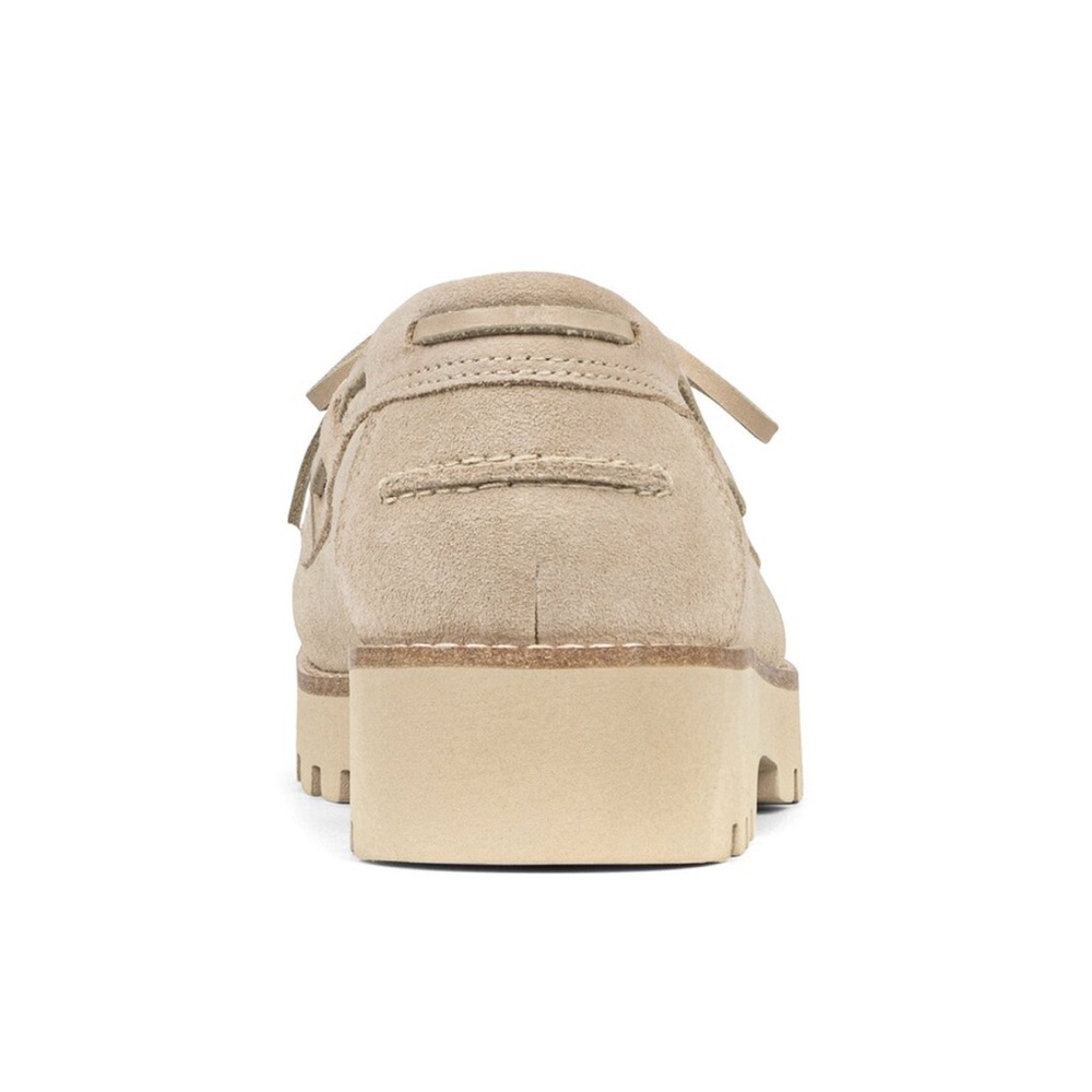 Donald J. Pliner Beige Suede Loafers - Picture 3 of 4